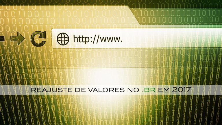 Reajuste de valores no .br em 2017