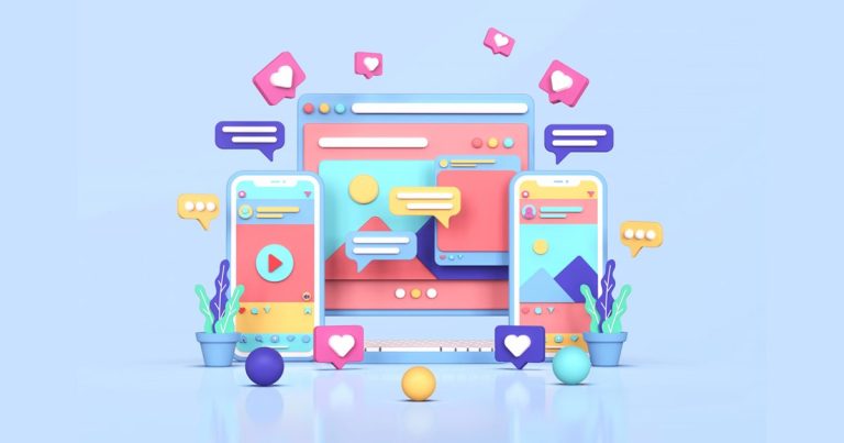 ilustração mostra algumas ferramentas essenciais de marketing digital